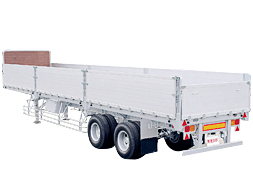 煽付平床トレーラ